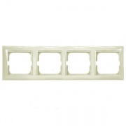 Рамка ABB Basic 55 4 поста цвет шампань (2514-93)
