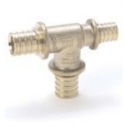 Тройник переходной REHAU - 25 x 25 x 20 (латунь, для труб из сшитого полиэтилена RAUTHERM S)