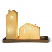 12-087 Светильник декоративный, настольный, "Для дома", керамический, Е14 25Вт, 220В, размер: 39.2*12*29 см.