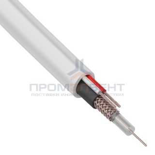 Кабель видеонаблюдения КВК-В 2х0,5мм  [бухта 200м]