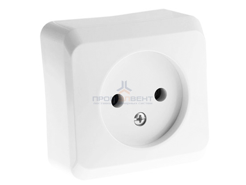 Розетка б/з Этюд белая [уп 25 шт]