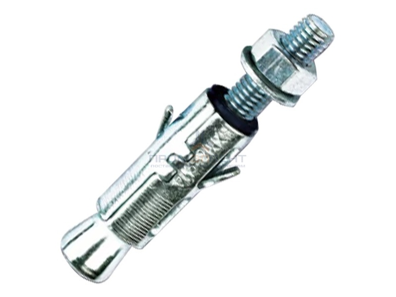 Усиленный анкер 20x100 со шпилькой М12 и гайкой оцинкованный DKC