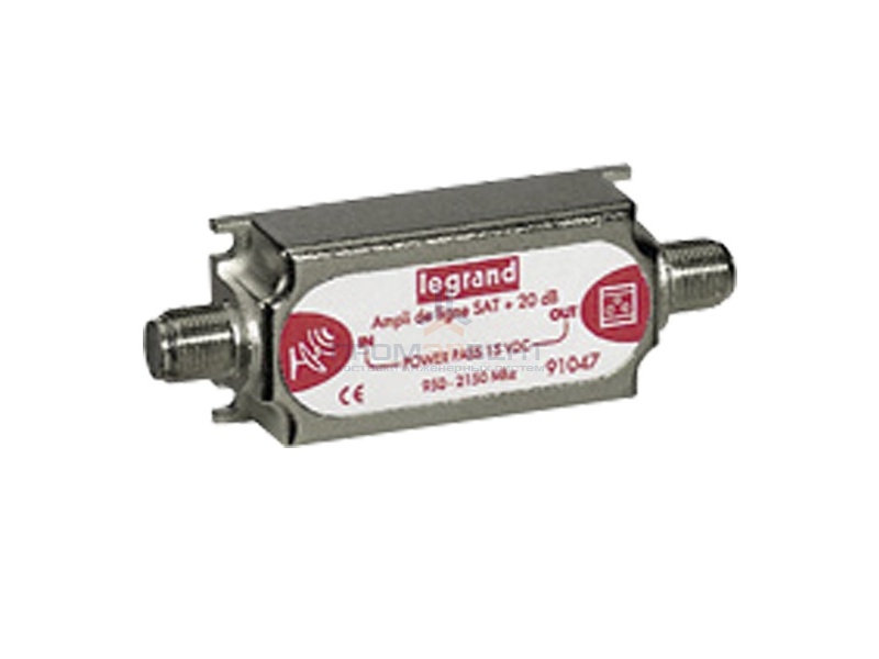 Усилитель SAT Legrand линейный 950-2400МГц усиление 20дБ